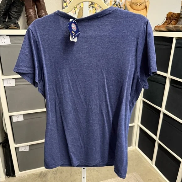 G-III 4her Carl Banks Seattle Mariners Women's Blue V-Neck Top NWT - Picture 3 of 7